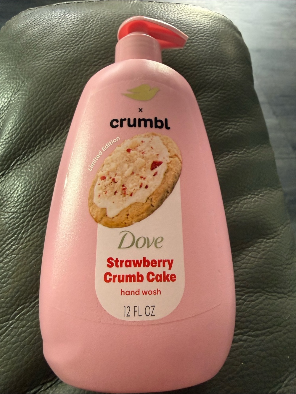 Dove x Crumbl Strawberry Crumb Cake Hand Wash - Pink Bottle